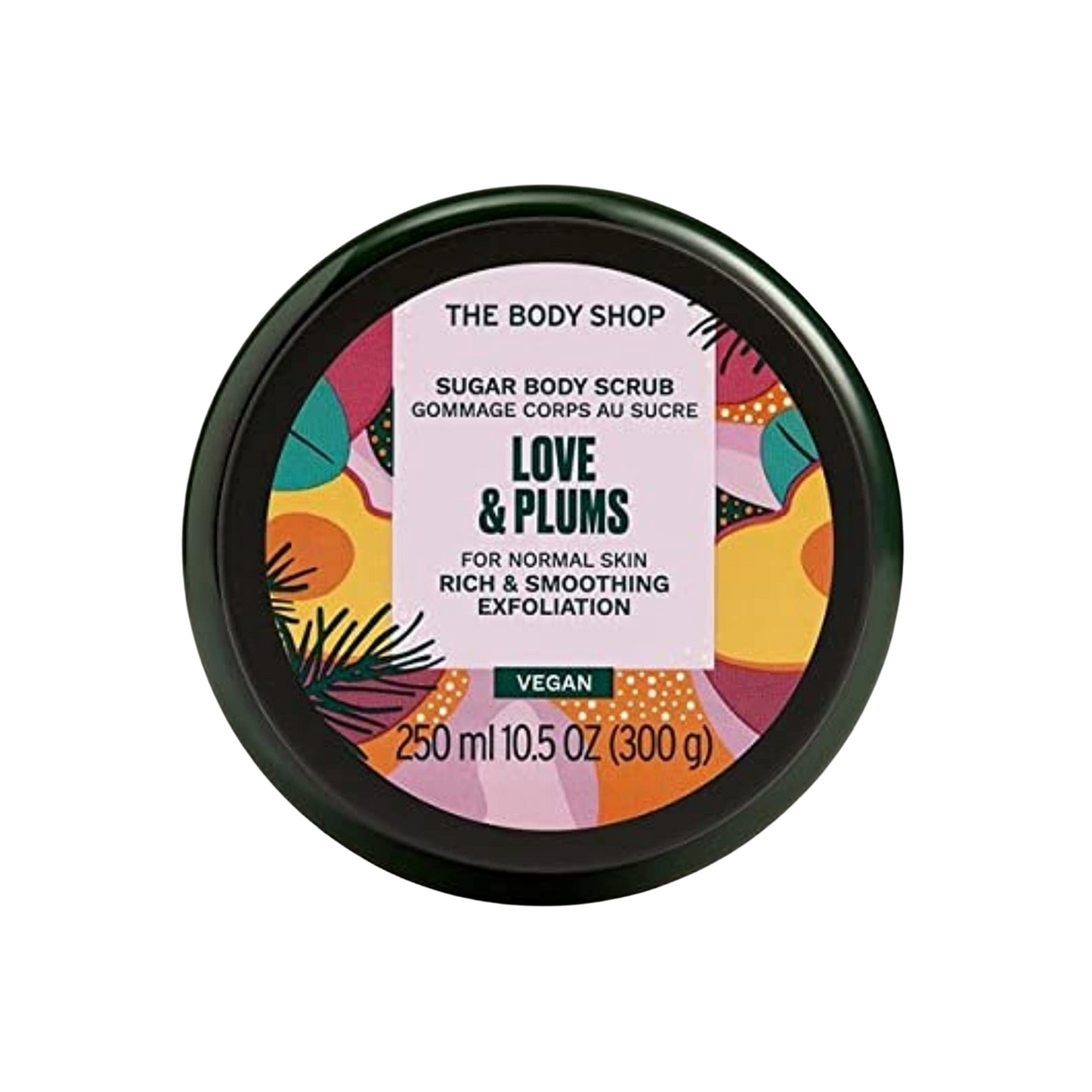 The Body Shop Sugar Body Scrub 250ml Love and Plums