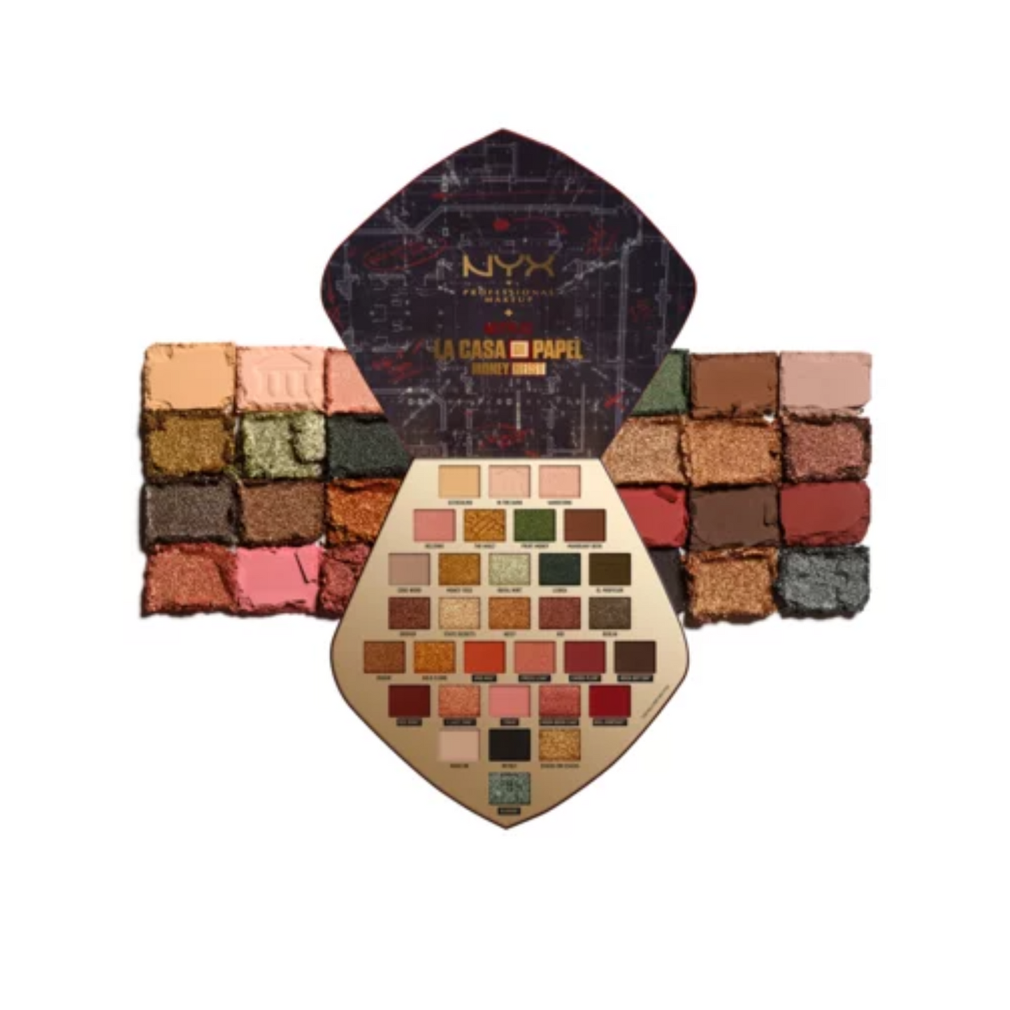 NYX Professional Makeup X Netflix Money Heist 32 Eye Palette