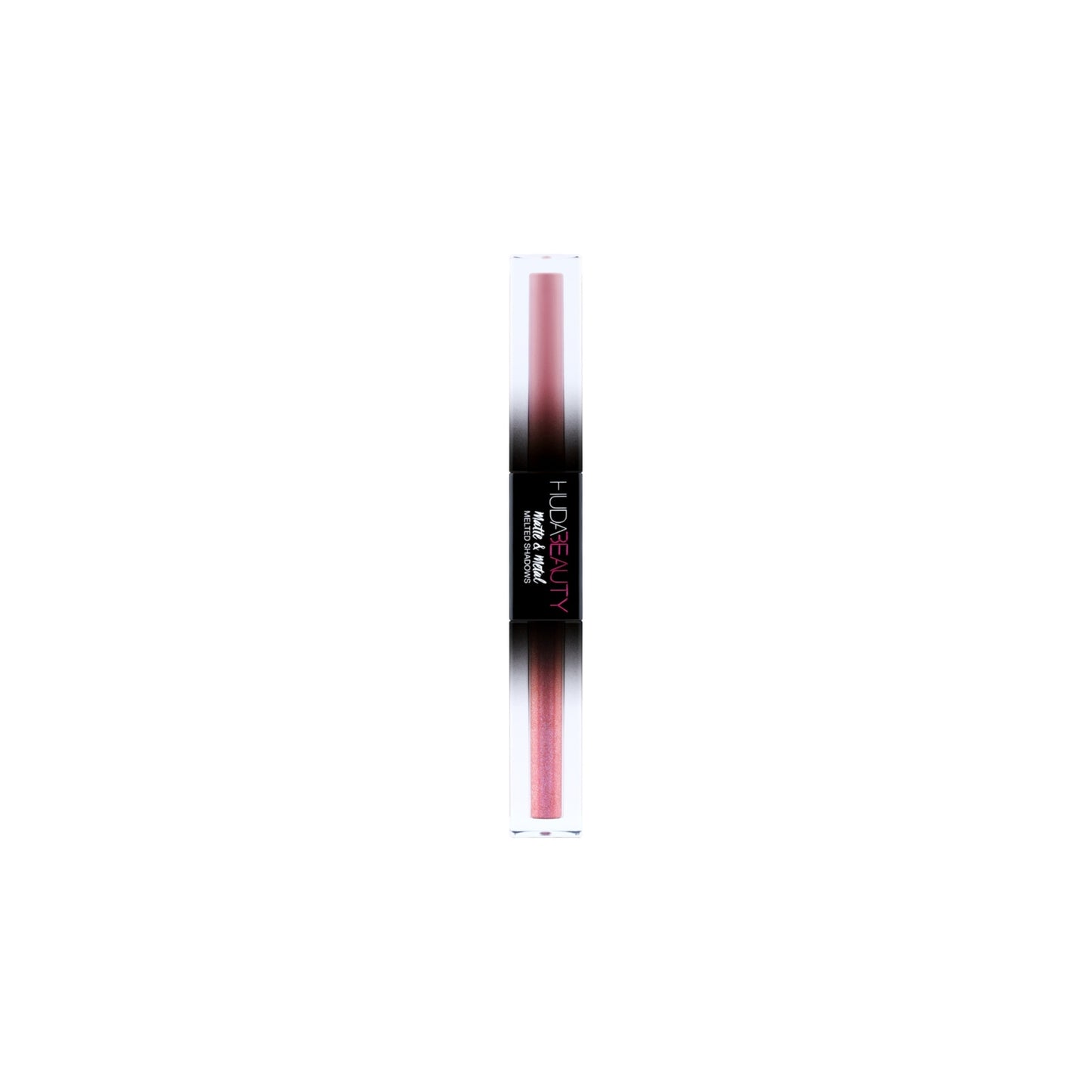 huda beauty melted eyeshadow dual ended glitter and matte silk bomber