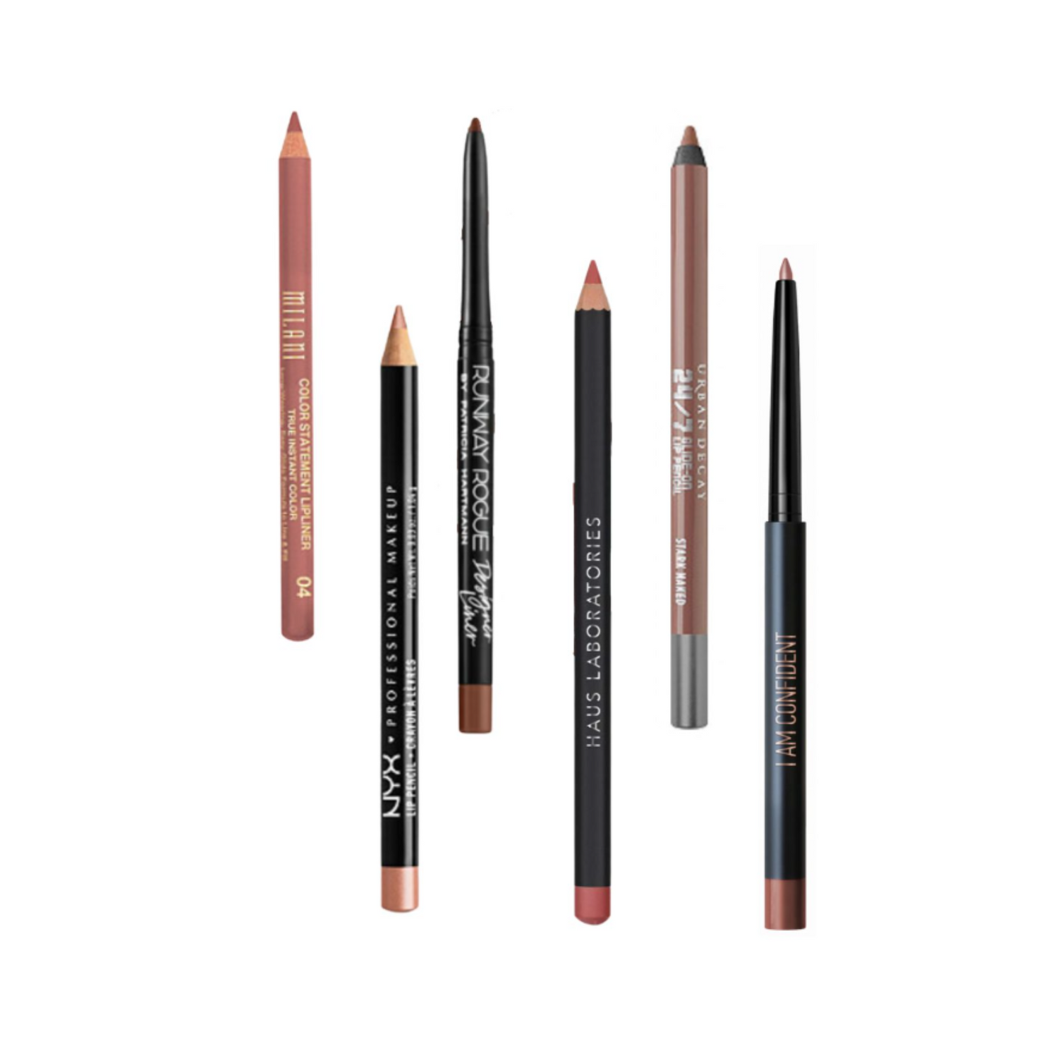 Lip liners for defining lips. Creamy and matte