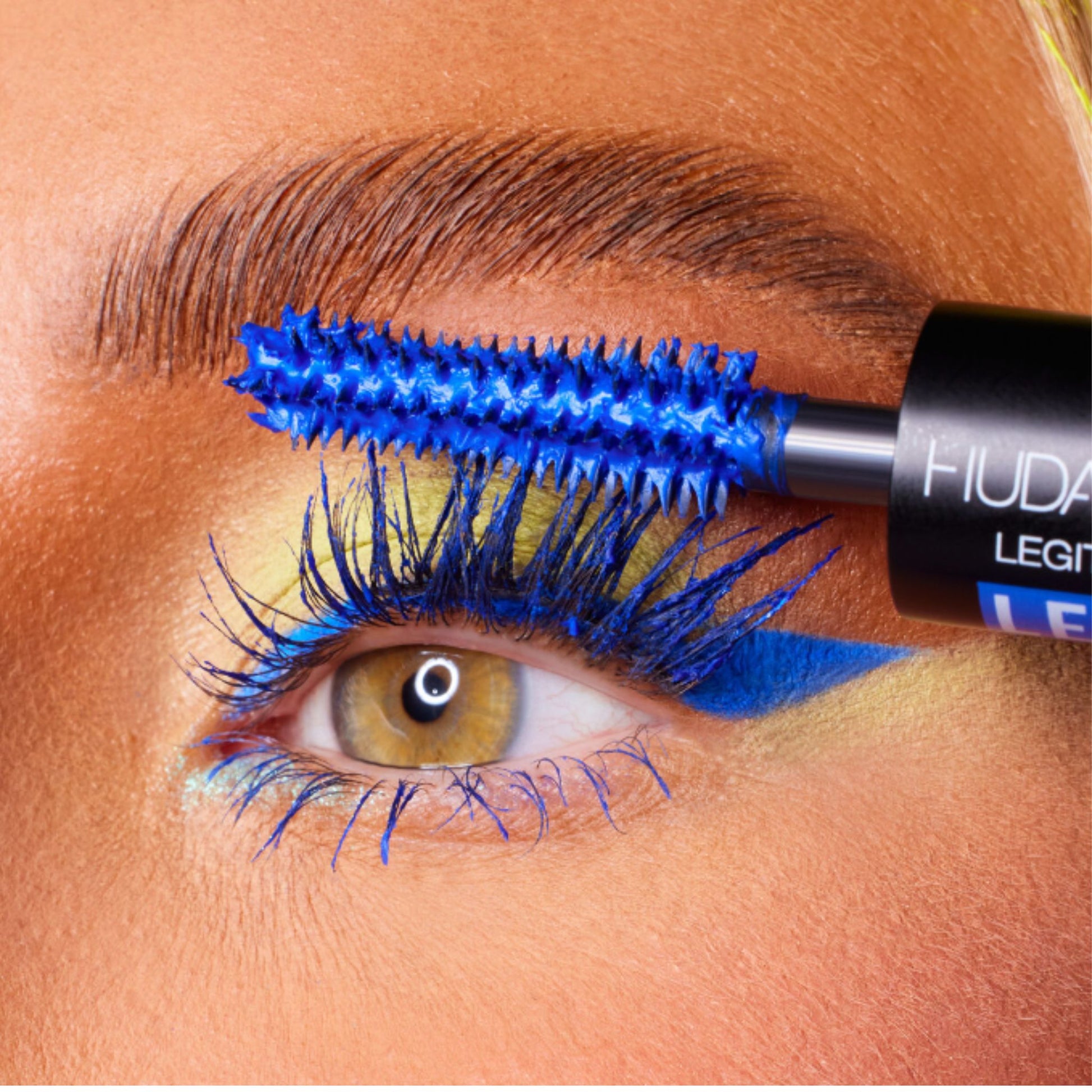 Huda Beauty Legit BLUE Lashes Double-Ended Volumizing and Lengthening Mascara Mini