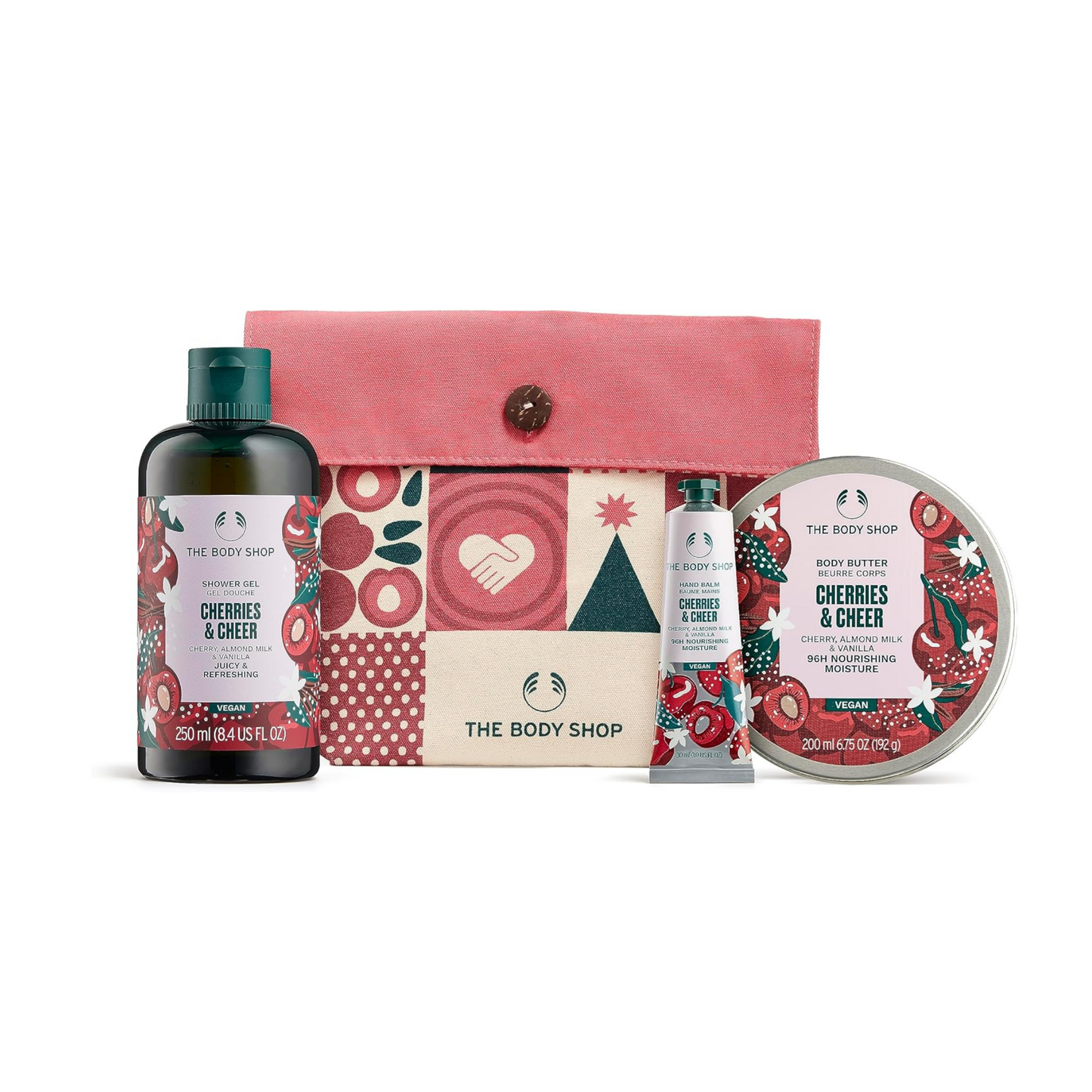 The Body Shop Cherries & Cheer Essential Body Care Holiday Gift Set