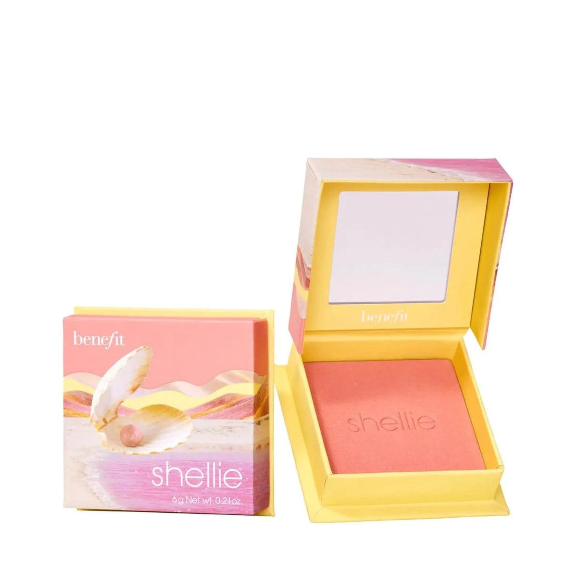 Benefit Shellie Warm-Seashell Medium Pink Blush Powder 6g