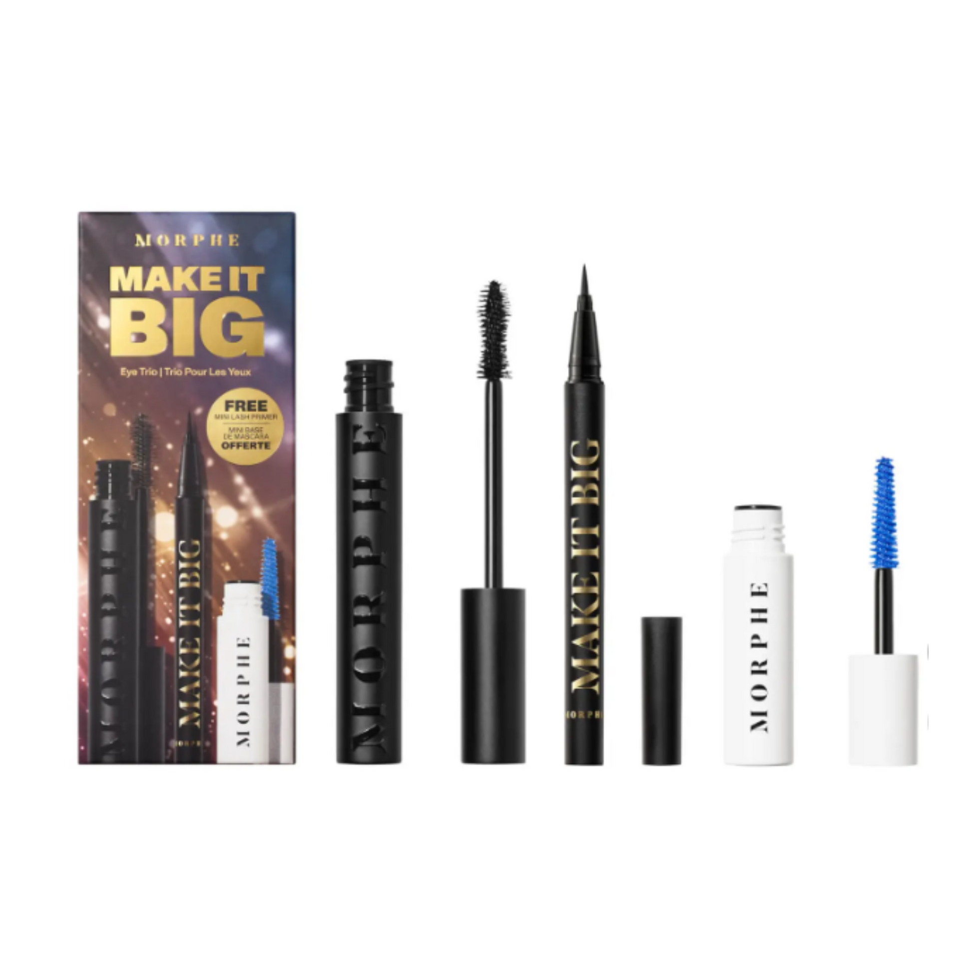 Morphe Make it Big Eye Trio Gift Set Mascara Liquid Liner Prime Lash Primer