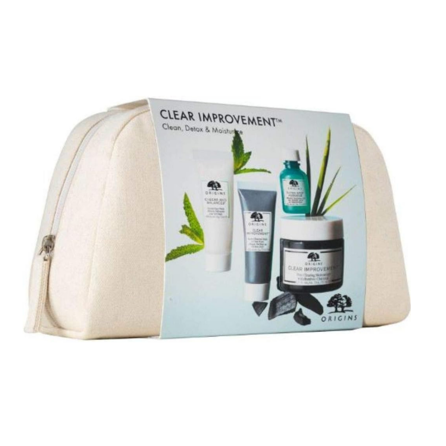 Origins Clear Improvement Clean, Detox And Moisturise Set