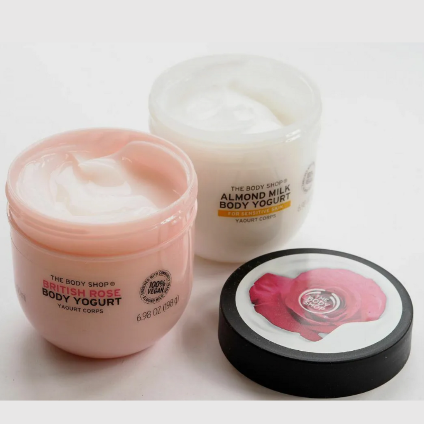 The Body Shop Body Yogurt 200ml British Rose and Almond Milk