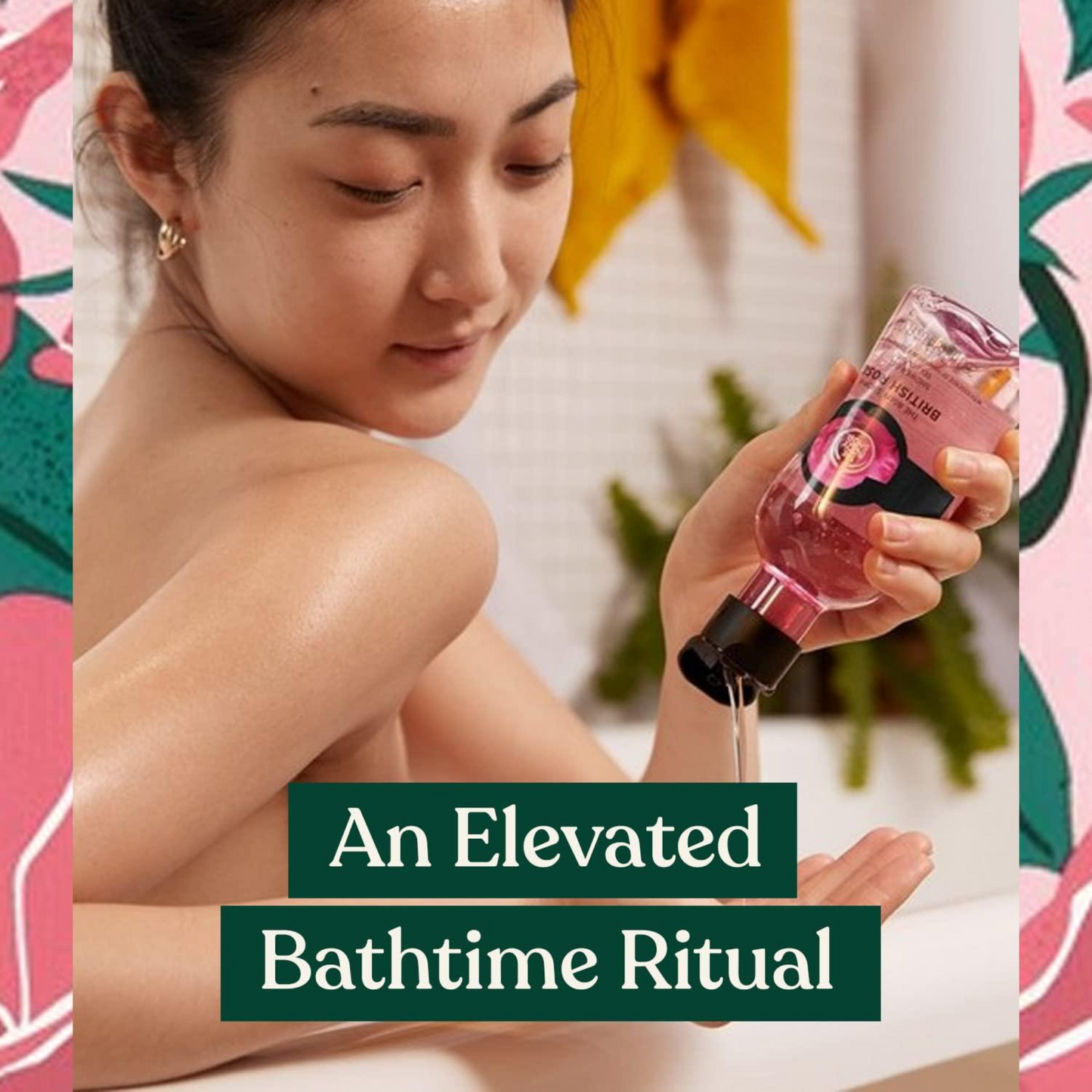 The Body Shop Bloom & Glow British Rose Shower Gel