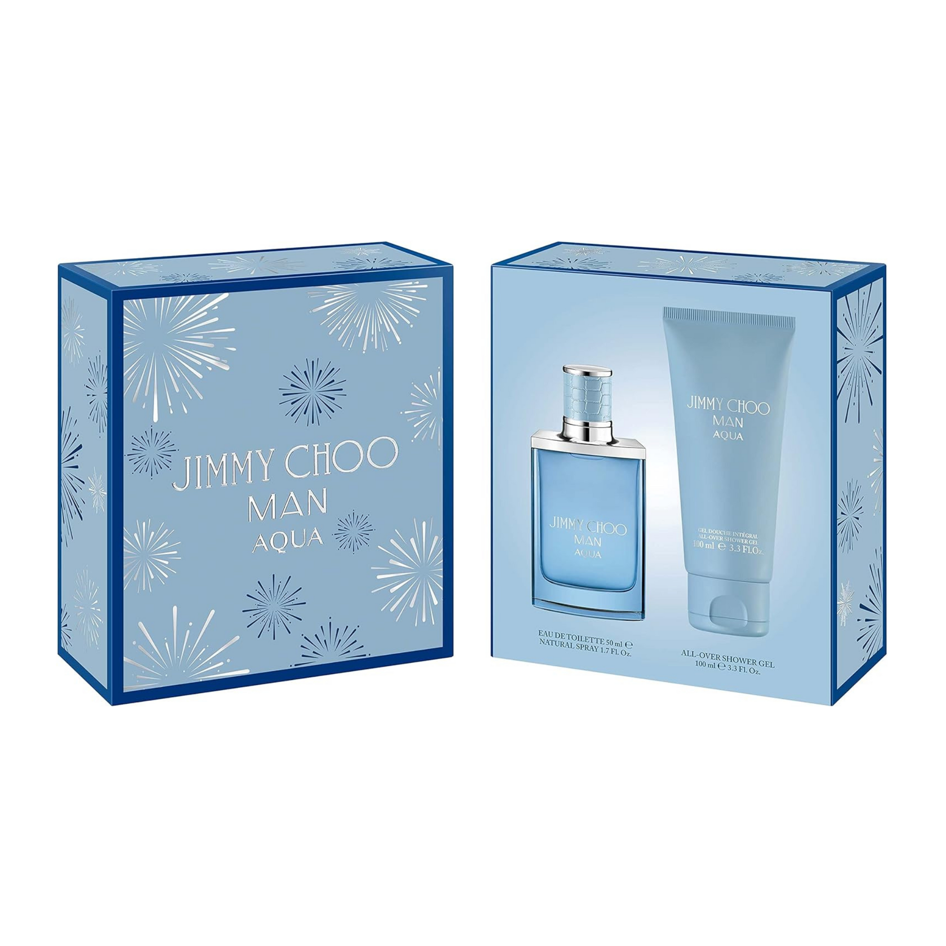 Jimmy Choo Man Aqua Eau De Toilette 50ml & Shower Gel Gift Set