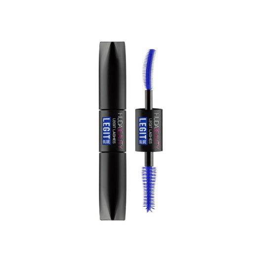 Huda Beauty BLUE Legit Lashes Double-Ended Volumizing and Lengthening Mascara Mini