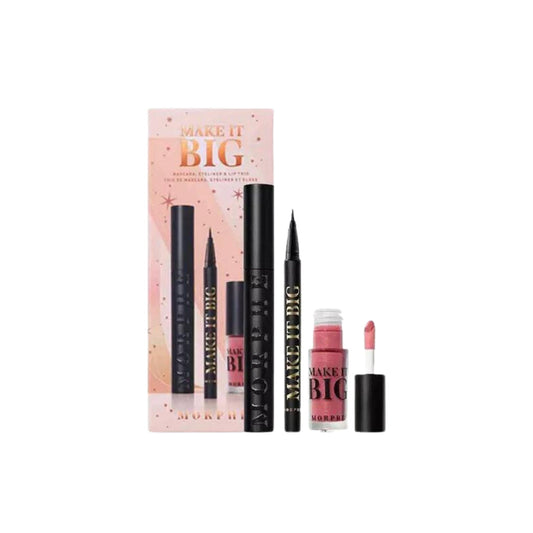 Morphe Make It Big Mascara, Eyeliner & Lip Trio Gift Set