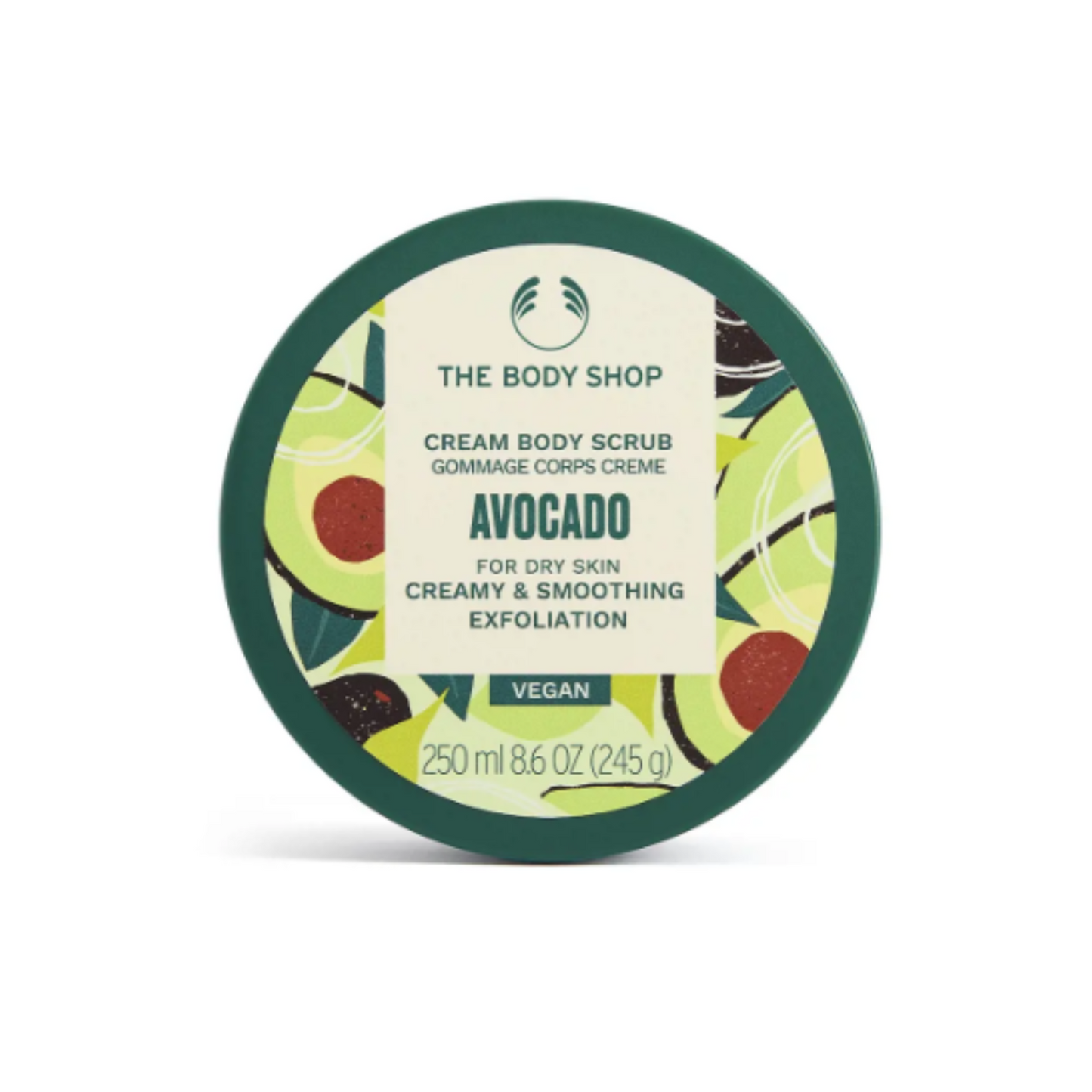 The Body Shop Avocado Cream Body Scrub 250ml