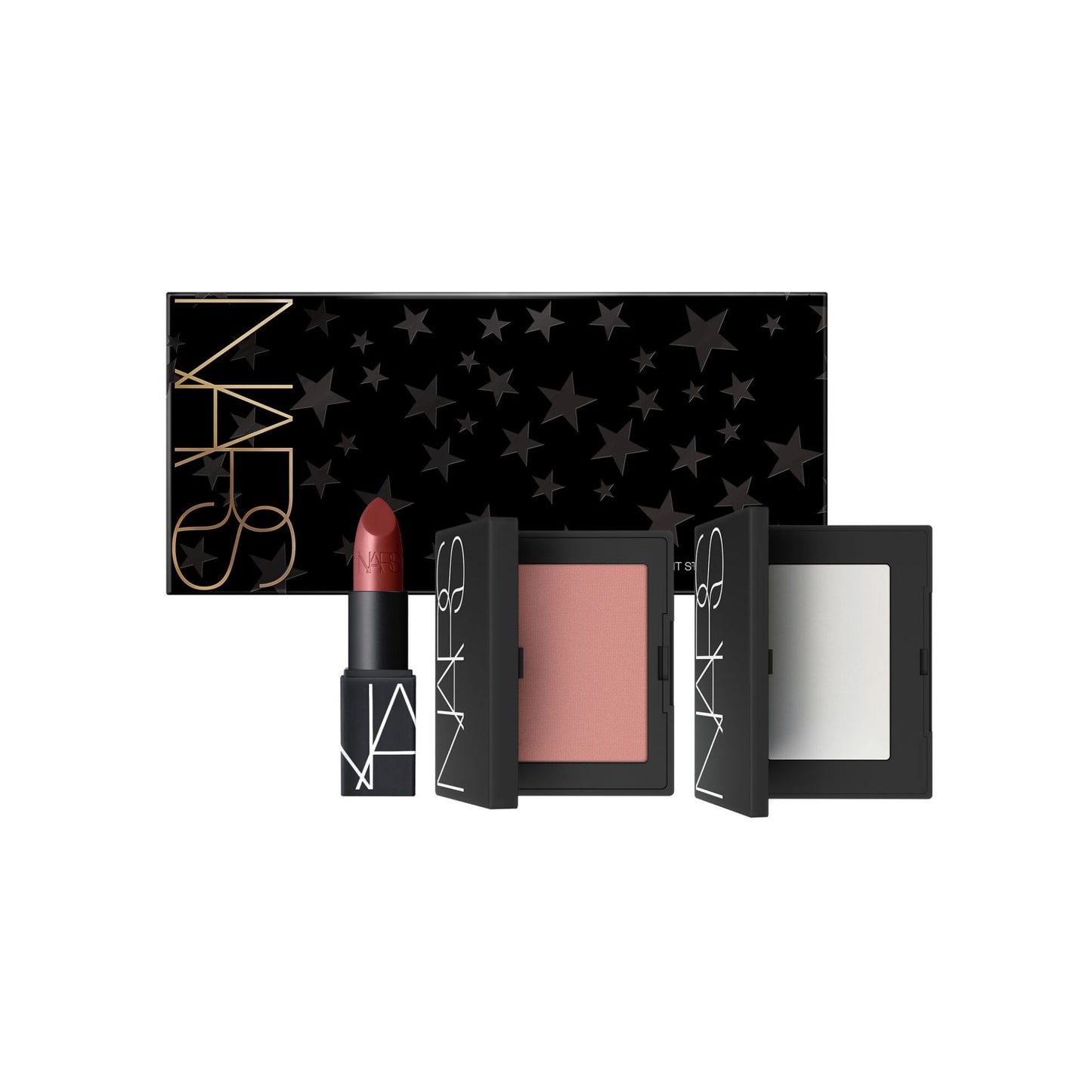 NARS Instant Stardom Face Set Mini. Blush, lipstick, setting powder