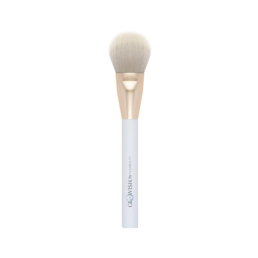 huda beauty glowish all over bronzer brush on white background