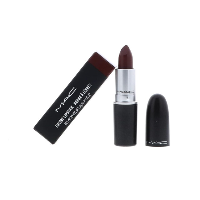 MAC lipstick with black case on a white background