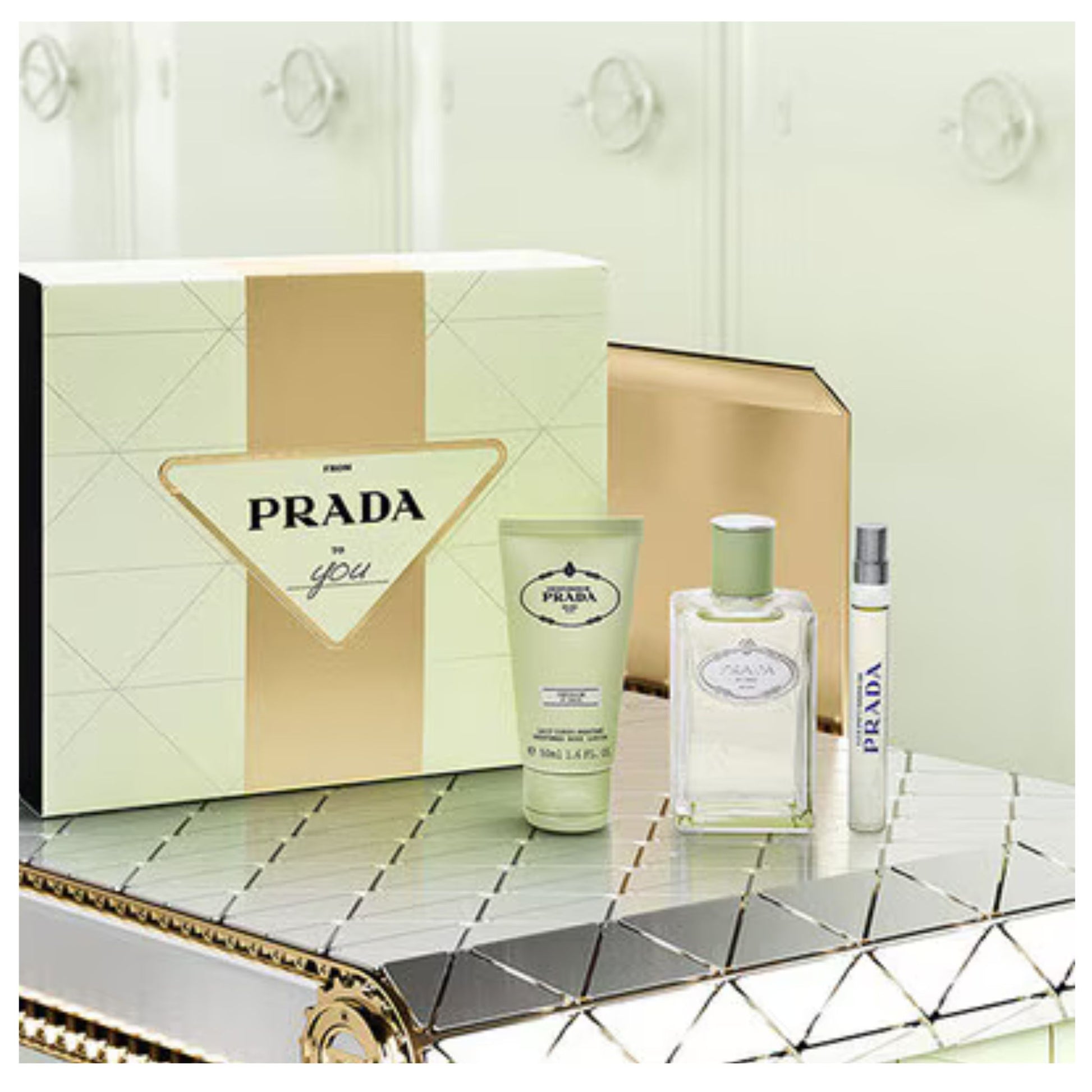 Prada Infusion d'iris eau de Parfum 100ml Spray Gift Set