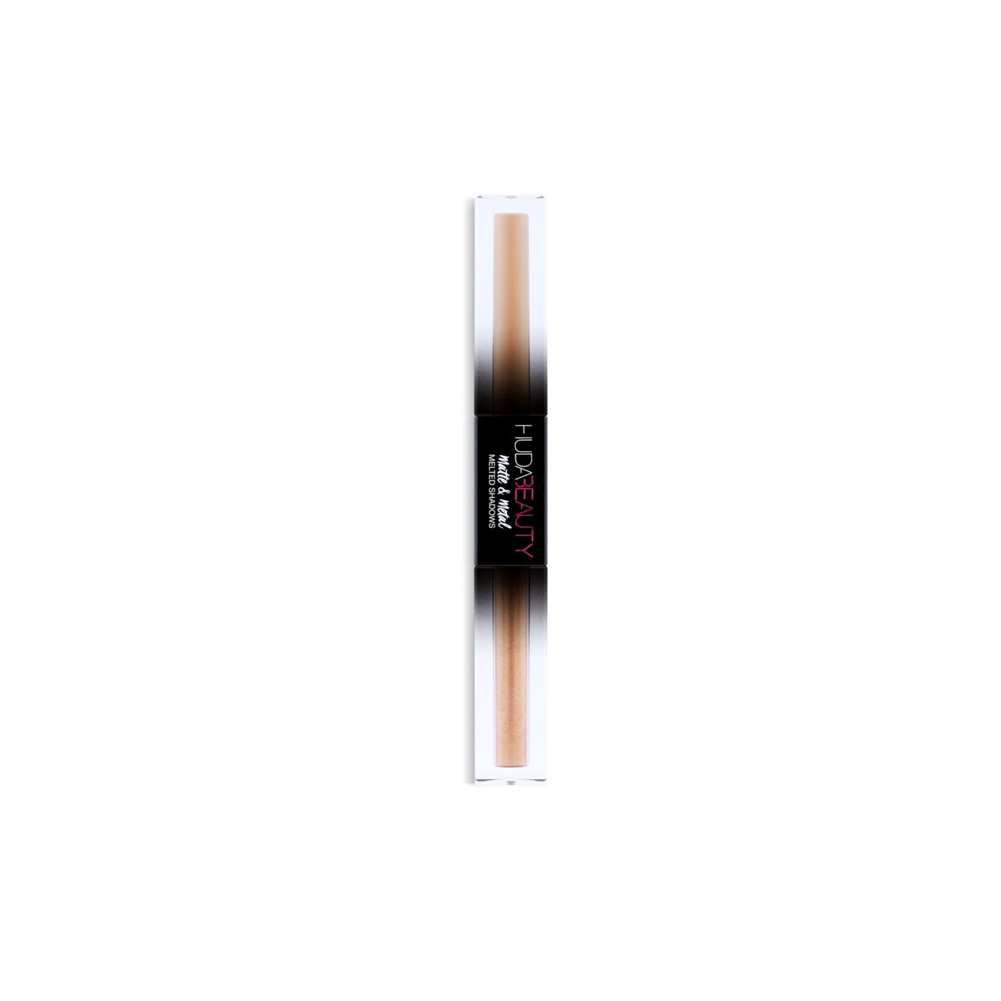 huda beauty melted eyeshadow dual ended glitter and matte silk bomber