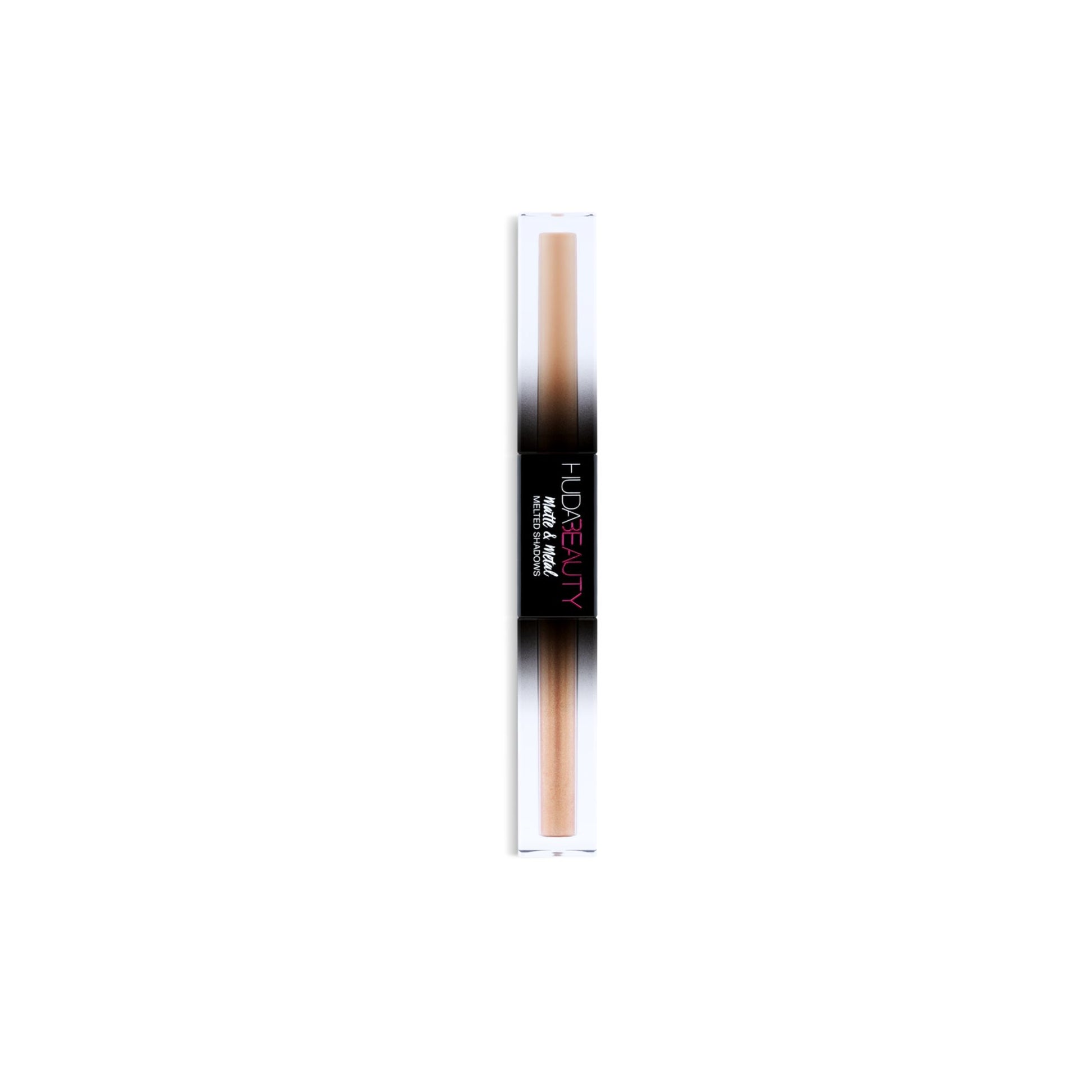 huda beauty melted eyeshadow dual ended glitter and matte silk bomber