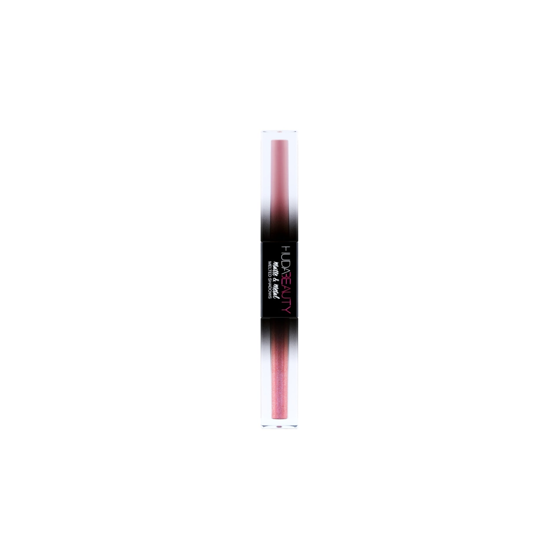 huda beauty melted eyeshadow dual ended glitter and matte silk bomber