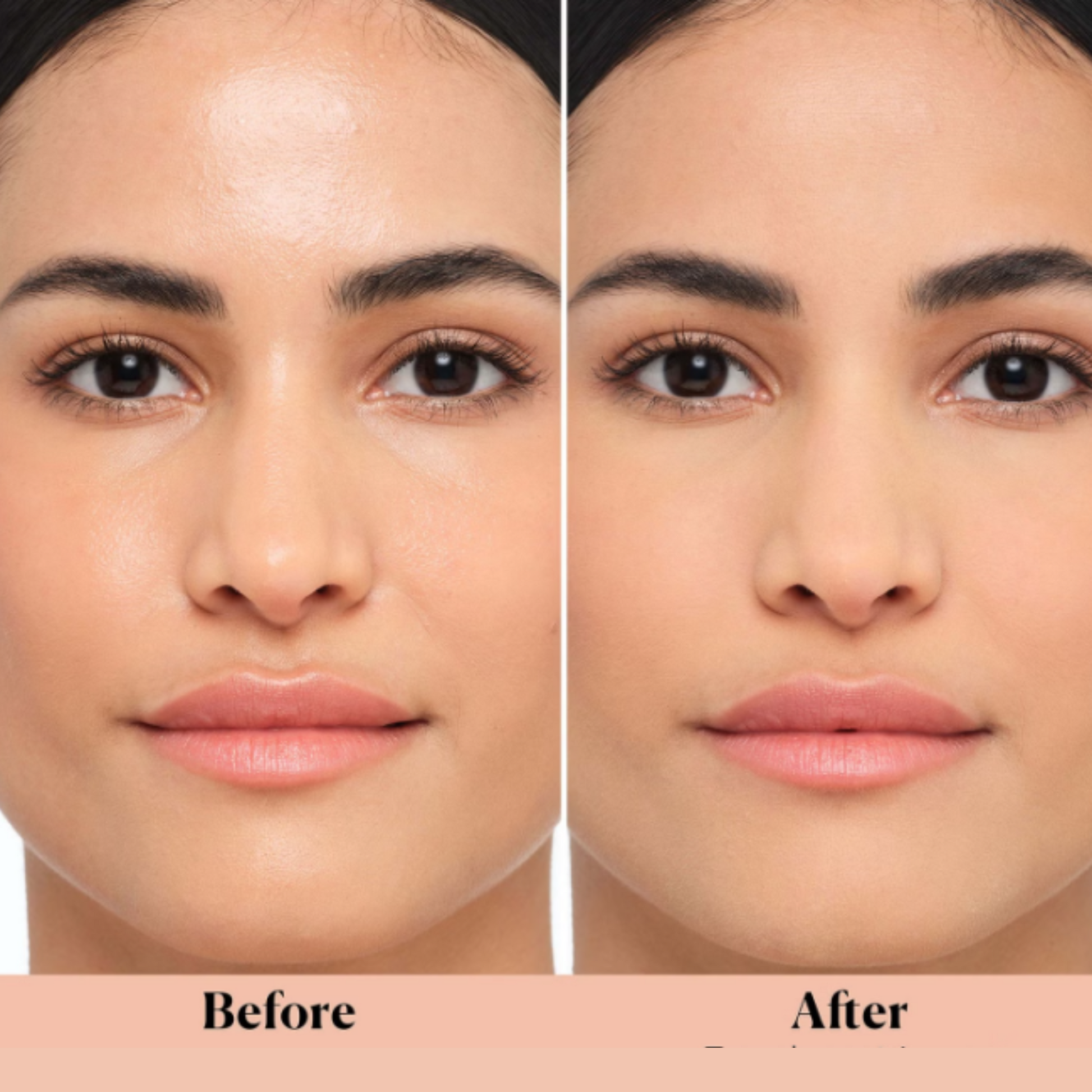 Laura Mercier Translucent Loose Setting Powder shade Honey, Before & After Application